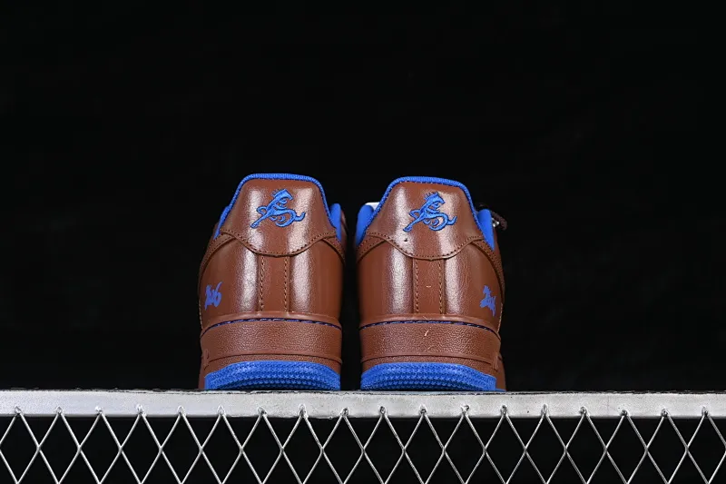 All categories Nk Air Force 1 Air Force series Nk Air Force 1 Low Air Force low top Nike Air Force 1'07 Low Year of the Horse joint name Tan Brown Blue Air Force 1 low top casual sneakers XY9025-007